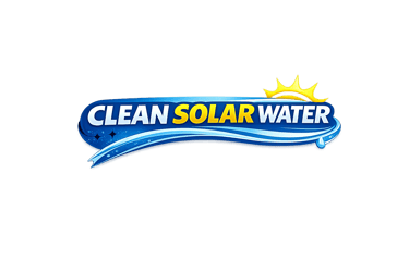 Clean solar panel logo