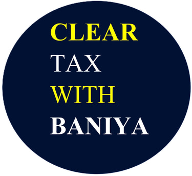 CLEAR TAX WITH BANIYA logo