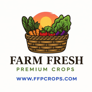 Farm fresh premium crops logo