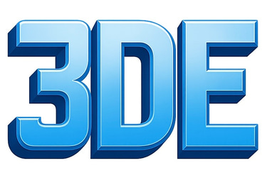 3DE logo