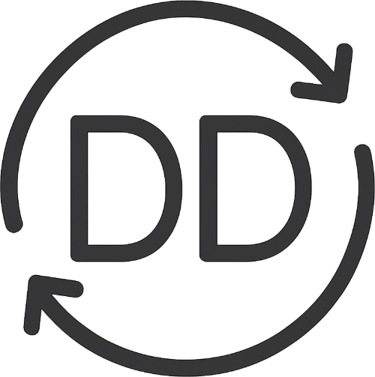 D D outsourcing logo