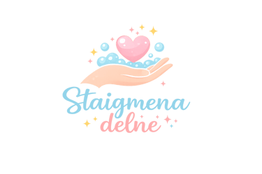 Staigmena delne, rankų darbo žaismingi muilai logo