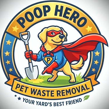 Poop Hero pet waste removal  logo
