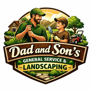 Dad and Son’s general service and Landscaping logo