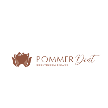 Pommer dent odontologia e saúde logo
