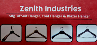 Zenith velvet hangers logo