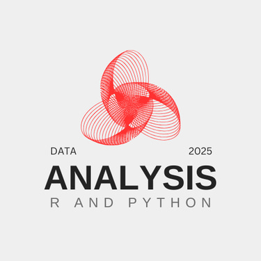 Data analysis in R and python logo