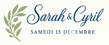 Mariage Sarah & Cyril - 13 Dec 2025 logo
