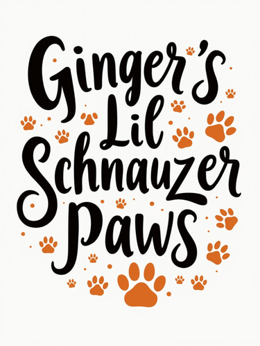 Ginger's Lil Schnauzer Paws logo