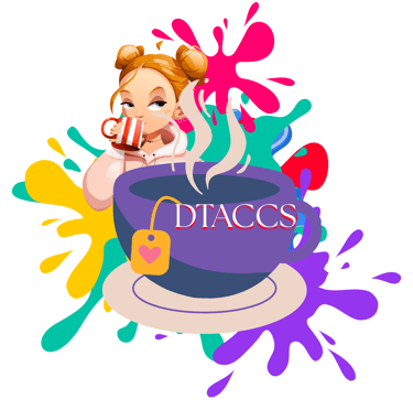 Danielle tea and coffee cup shop logo