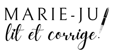 Marie-Ju lit et corrige logo