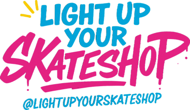 Light Up Your Skate Shop logo