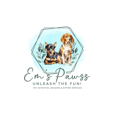 Em's PAWSS Where we unleash the fun! logo
