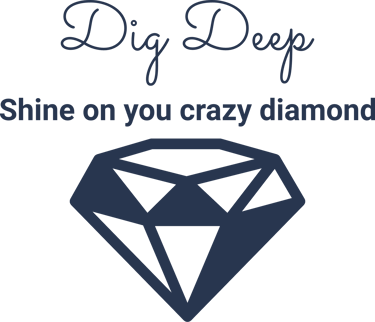 Dig Deep 4 Diamonds logo