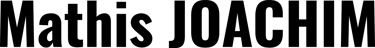 Portfolio Mathis JOACHIM logo