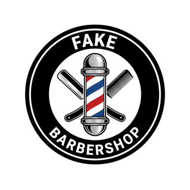 Fake Barbershop logo