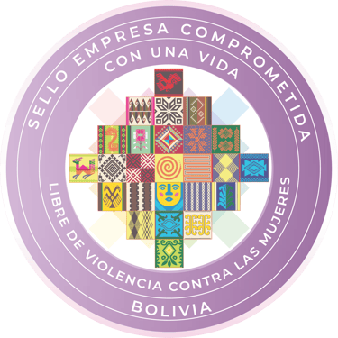 EMPRESA COMPROMETIDA CON UNA VIDA LIBRE DE VIOLENCIA CONTRA LAS MUJERES EN BOLIVIA logo
