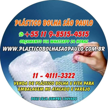 ROLO DE PLASTICO BOLHA +5511985154515 130 X 100 DE20 MICRA PLANTÃO 24HORAS 365 DIAS logo
