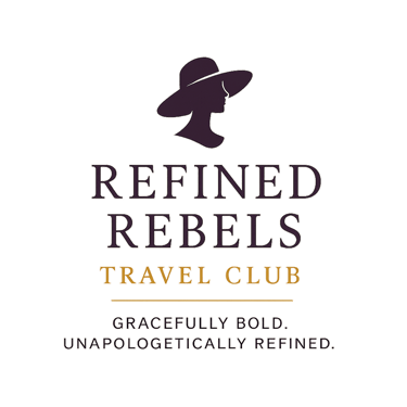 ✨ Refined Rebels Travel Club ✨- Where Southern Charm Meets Global Adventure—With a Dash of Fun logo