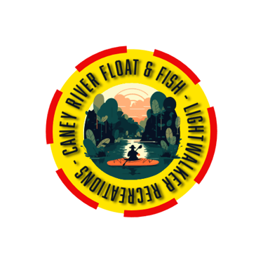 Caney River Float and Fish logo