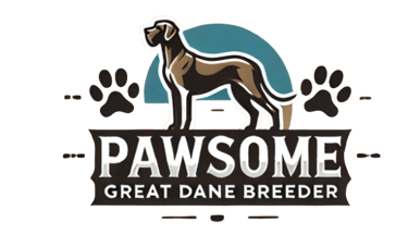 Pawsome Great Dane logo