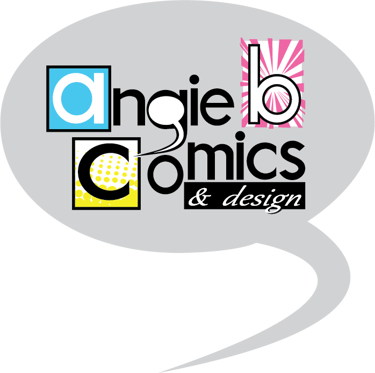 angie b. comics & design logo