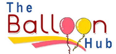 The Balloon hub, balloon decoration logo