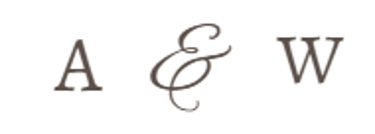Amber and Will's Wedding Day logo