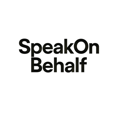 SpeakOnBehalf logo