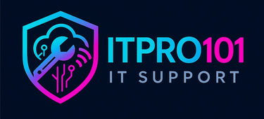 “ITPRO101: Smart Tech. Simple Support.” logo