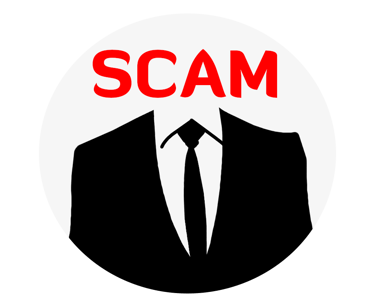 A scam non-scam project logo