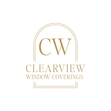 Custom window coverings in Bellingham / Clearview coverings logo
