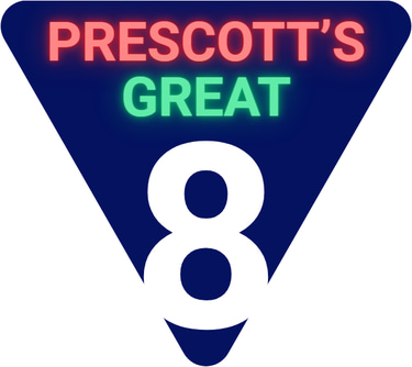 Prescott's Great Eight logo