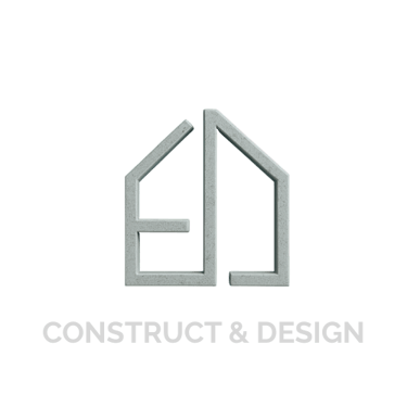 ED  CONSTRUCT & DESIGN logo