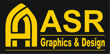 ASR graphics and design signboard logo