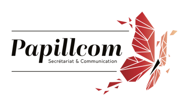 Papillcom, communication et secrétariat logo