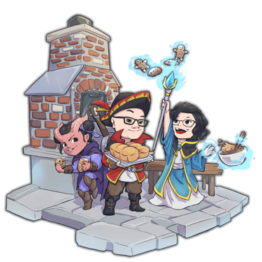 A Bard, Mage, & Tiefling logo