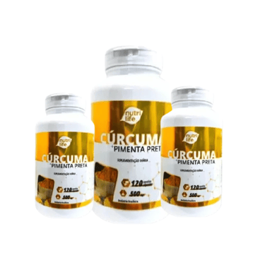 Curcuma com pimenta preta logo