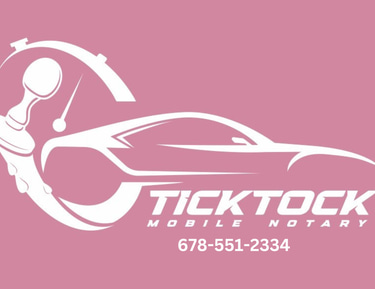 Tick Tock Mobile Notary logo