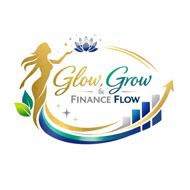 Glow, Grow & Finance Flow logo