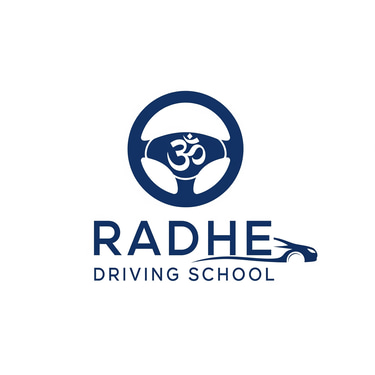 Radhe driving school logo