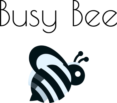 busy bee laundry co logo