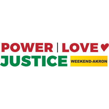 MLK Power, Love and Justice Weekend Akron logo