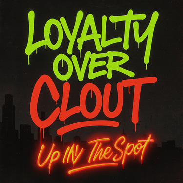 Up in the spot logo