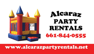 ALCARAZ PARTY RENTALS logo