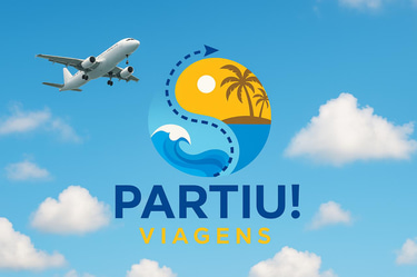 Partiu! Agencia de viagens logo