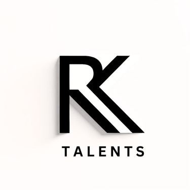 ''R.K.talents''  should be big and bold logo