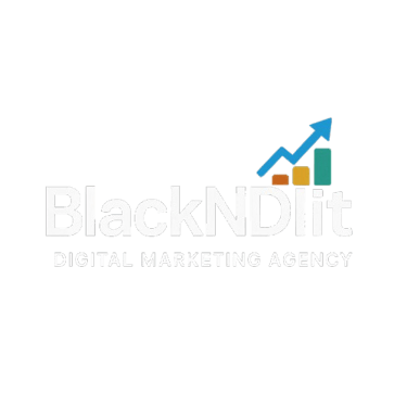 black and lit logo