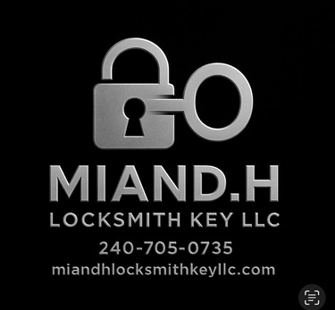 miand h locksmith key logo