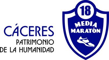 XVIII Media Maratón “Cáceres Patrimonio de la Humanidad” logo